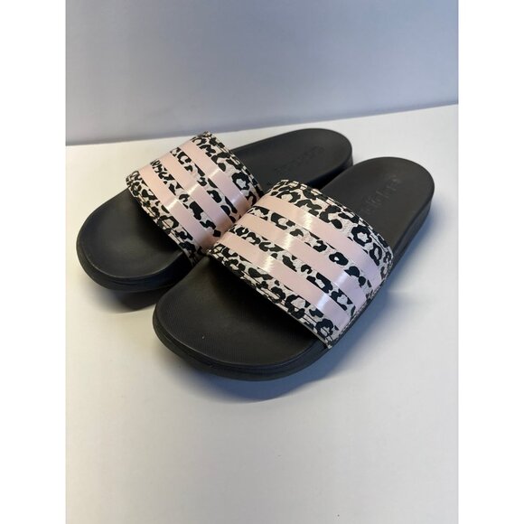 Adidas Pink Slides (size 5) - Picture 1 of 9